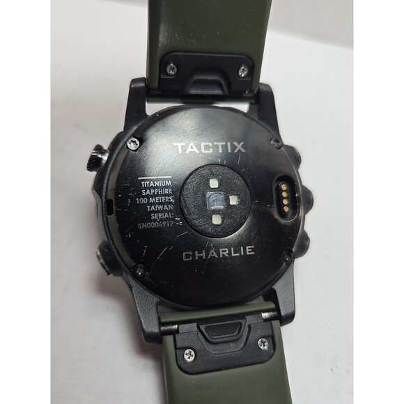 Garmin Tactix Charlie Titanium Sapphire Tactical GPS Smartwatch 51mm 100M Rugged - Picture 12 of 14